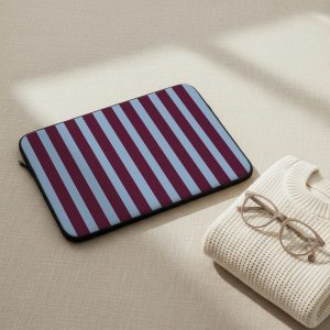 Modern Striped Vertical Laptop Sleeve Case